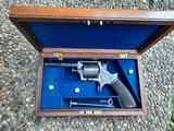 FINE FACTORY CASED TRANTER revolver with all accessories finnely engraved 80% orig blue fine cond. - 1 of 14