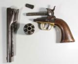 1863 Colt Army Percussion Revolver, with modern replica stock. - 4 of 9