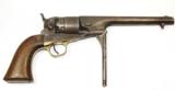 1863 Colt Army Percussion Revolver, with modern replica stock. - 6 of 9