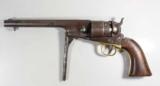 1863 Colt Army Percussion Revolver, with modern replica stock. - 5 of 9