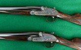 PURDEY MATCHED PAIR OF 12 GA BEST SIDELOCK EJECTOR SXS2-3/4", 1-1/4 oz. GAME GUNS - 3 of 15