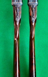 PURDEY MATCHED PAIR OF 12 GA BEST SIDELOCK EJECTOR SXS2-3/4", 1-1/4 oz. GAME GUNS - 10 of 15