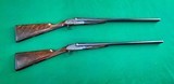 PURDEY MATCHED PAIR OF 12 GA BEST SIDELOCK EJECTOR SXS2-3/4", 1-1/4 oz. GAME GUNS - 2 of 15