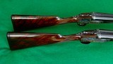 PURDEY MATCHED PAIR OF 12 GA BEST SIDELOCK EJECTOR SXS2-3/4", 1-1/4 oz. GAME GUNS - 7 of 15