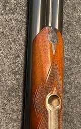 Parker Reproduction 20 Ga DHE Straight Grip Double Trigger Cased Best Exhibition Wood - 14 of 14