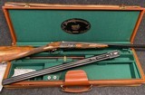 Parker DHE 28Ga 2 BBL set Cased, Straight Hand, Double triggers rare configuration, with original sales receipt. - 2 of 17