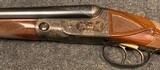 Parker Reproductions Straight Hand Double Trigger BHE 20 Ga 0 Frame Composed 2BBl Set with Original 1 Barrel Case. - 2 of 19