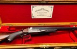 charles boswell .450 #2 24" bbl double rifle cased very accurate 2" group @ 65yds!