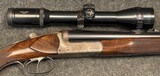 Dumoulin .375 H&H Magnum Ejector Double Rifle Scoped, Gamescene Engraved.