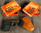 Colt/Astra .25 Junior w/ .22 Short Conversion Kit and Holster, With Original Boxes. - 1 of 8