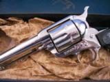 Colt 2nd Generation Single Action Army Revolver Nickel (1960) - 2 of 15