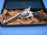 Colt 2nd Generation Single Action Army Revolver Nickel (1960) - 1 of 15