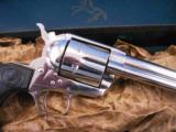 Colt 2nd Generation Single Action Army Revolver Nickel (1960) - 4 of 15