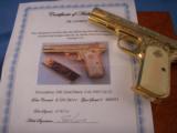 Colt Model 1903 Pistol Engraved and 24K Gold Plated - 5 of 14