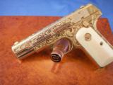 Colt Model 1903 Pistol Engraved and 24K Gold Plated - 13 of 14