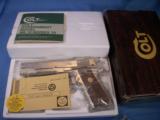 Colt Government Model Mark IV Series 70 High Polish Nickel MINT! - 1 of 13