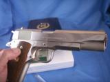 Colt Government Model Mark IV Series 70 High Polish Nickel MINT! - 7 of 13
