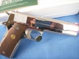 Colt Government Model Mark IV Series 70 High Polish Nickel MINT! - 5 of 13