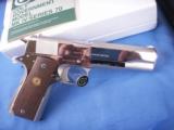 Colt Government Model Mark IV Series 70 High Polish Nickel MINT! - 4 of 13