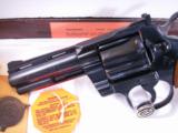 Colt Python Revolver 4" Blued Mint in Box - 3 of 14
