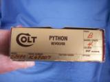 Colt Python Revolver 4" Blued Mint in Box - 14 of 14