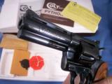 Colt Python Revolver 4" Blued Mint in Box - 9 of 14