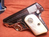 Colt 1908 Model N prewar Nickel Pocket Auto Pistol .25 ACP Pearl Grips BEAUTIFUL - 2 of 12