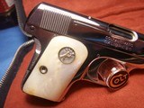 Colt 1908 Model N prewar Nickel Pocket Auto Pistol .25 ACP Pearl Grips BEAUTIFUL - 4 of 12