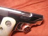 Colt 1908 Model N prewar Nickel Pocket Auto Pistol .25 ACP Pearl Grips BEAUTIFUL - 5 of 12