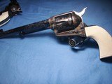 Colt
Set of Three 3rd Generation Single Action Army Revolvers A,B, C Engraved all with Checkered Ivory Grips 1977 - 5 of 15