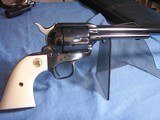 Colt 3rd Generation Single Action Army Revolver .45 LC w/12" Barrel Full Royal Blue/Colt Ivory Grips - 4 of 13