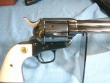 Colt 3rd Generation Single Action Army Revolver .45 LC w/12" Barrel Full Royal Blue/Colt Ivory Grips - 6 of 13