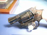 S&W Model 36-10 Texas Hold'em Edition with box/papers/case Gold Inlays - 6 of 15