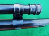  VERY RARE WINCHESTER 1892 FACTORY ORDERED WITH SCOPE.
INCLUDES CORRECT WINCHESTER A-5 SCOPE AND RARE OFFSET MOUNTS - 8 of 7