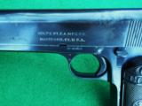 COLT 1902 MILITARY .38
AUTOMATIC
WITH NICE OVERALL ORIGINAL CONDITION - 8 of 9