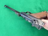 LUGER ARTLLERY DWM COMMERCIAL - GREAT HIGH CONDITION SHOOTER WITHLEATHER AND SHOULDER BOARD STOCK - 4 of 12