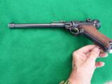 LUGER ARTLLERY DWM COMMERCIAL - GREAT HIGH CONDITION SHOOTER WITHLEATHER AND SHOULDER BOARD STOCK - 11 of 12