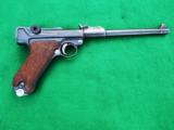 LUGER ARTILLERY COMMERCIAL - CLEAN SHOOTER
W/leather & shoulder board stock - 1 of 12