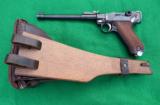 LUGER ARTILLERY COMMERCIAL - CLEAN SHOOTER
W/leather & shoulder board stock - 7 of 12