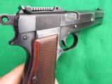 FN BROWNING HI-POWER MODEL 1935 PRE-WAR COMMERCIAL - LEATHER - TANGENT SIGHT - ADAPTED FOR SHOULDER STOCK - HIGH CONDITION - 11 of 11