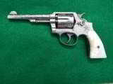 S&W MODEL 1905
32-20 HAND EJECTOR - ENGRAVED - CARVED PEARL GRIPS - NICKEL - MINT CONDITION - 2 of 8