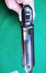 COLT
MODEL 1903 SPORTING MODEL
( .38 POCKET HAMMER)
IN GREAT CONDITION – WITH clean older carry leather. - 8 of 11