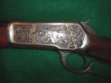WINCHESTER 1886
EARLY
.50 EXPRESS GOLD INLAID ENGRAVED – EXQUISITE RESTORATION -
MUST SEE!
- 14 of 15