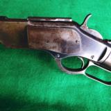 WINCHESTER MODEL 1873 RIFLE – 38-40 – clean all original – FLM CB TANG SIGHT – REASONABLE- 3 of 10
