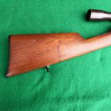 REMINGTON MODEL 8 IN ORIGINAL HIGH CONDITION IN 25 CAL WITH RARE CLAW MOUNT SCOPE - 1 of 12