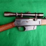 REMINGTON MODEL 8 IN ORIGINAL HIGH CONDITION IN 25 CAL WITH RARE CLAW MOUNT SCOPE - 7 of 12