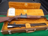 VALMET DOUBLE RIFLE -  2 BARREL CASED SET – VERY NICE - 4 of 9