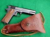 COLT 1911 US ARMY – EARLY MILITARY RIG - WITH LEATHER - NICE - 5 of 5