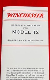 Winchester Model 42 - 410 gauge - Full-Choke- High Grade - New in box! - 14 of 14