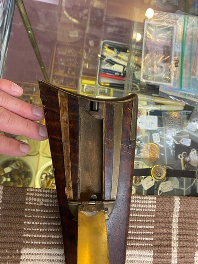 JCSH GOLCHER CAP AND BALL RIFLE. Rare 60 caliber, set trigger, custom sight adjustment custom brass work - Image 13 of 15